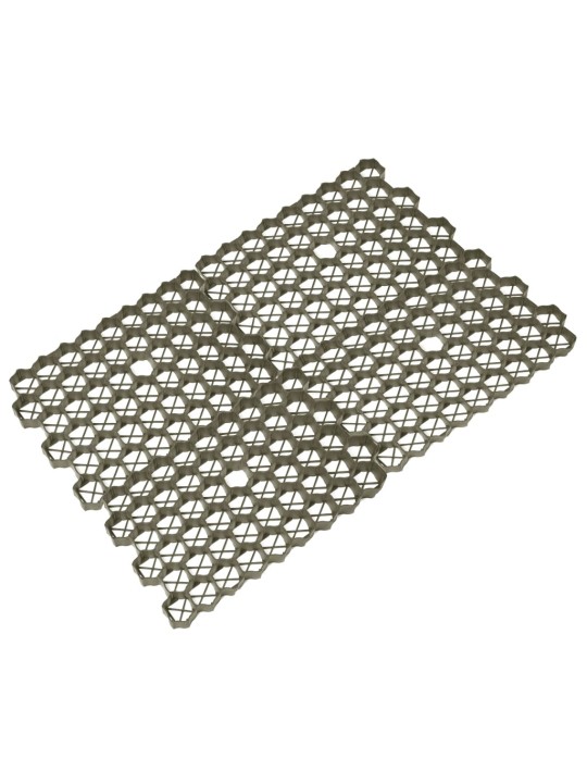 Zatravňovací dlaždice 16 ks zelené 60 x 40 x 3 cm plast