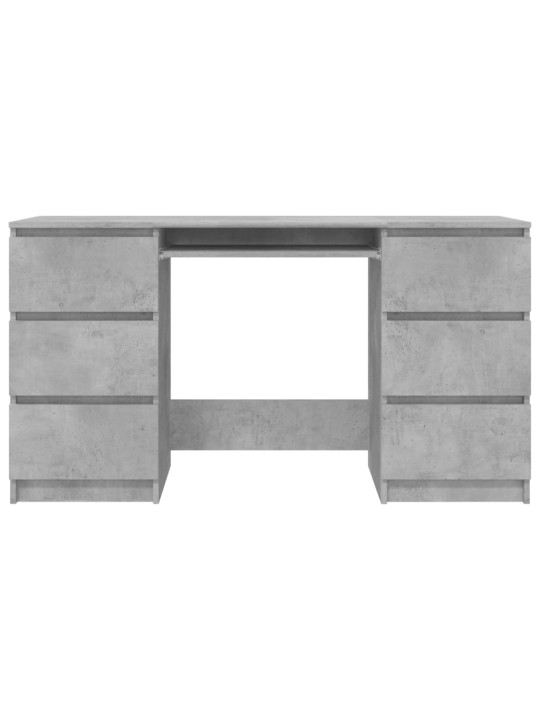 Psací stůl betonově šedý 140 x 50 x 77 cm kompozitní dřevo