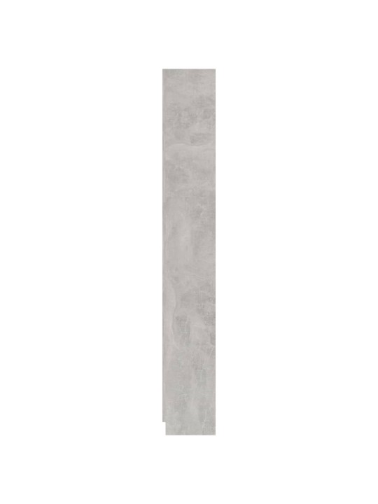5patrová knihovna betonově šedá 60x24x175 cm kompozitní dřevo