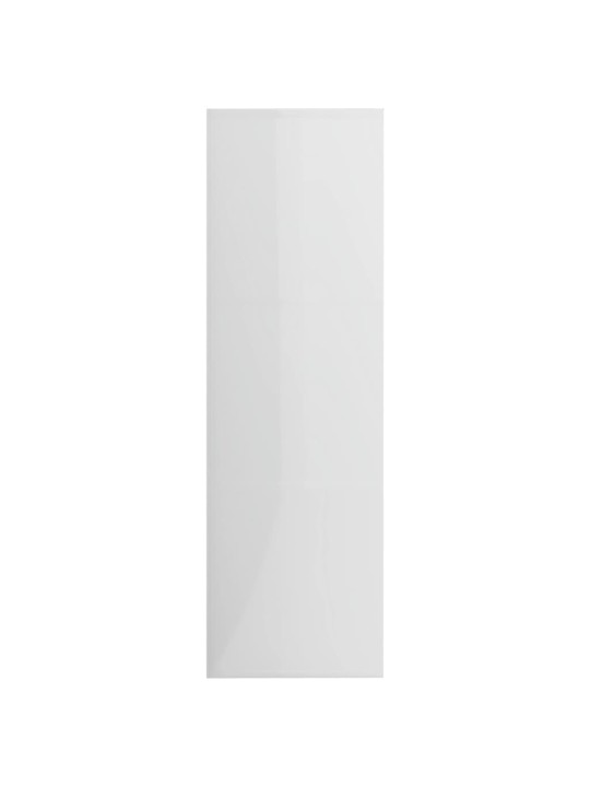 Knihovna bílá s vysokým leskem 98 x 30 x 98 cm dřevotříska