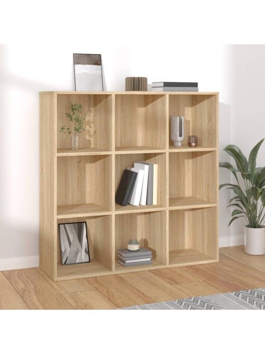 Knihovna dub sonoma 98 x 29 x 97,5 cm kompozitní dřevo