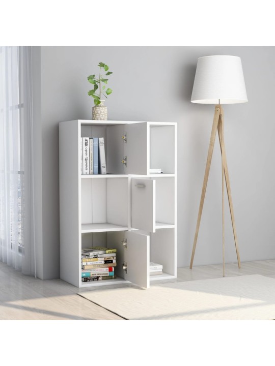 Úložná skříňka bílá 60 x 29,5 x 90 cm dřevotříska