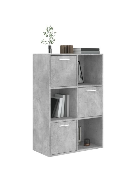 Úložná skříňka betonově šedá 60 x 29,5 x 90 cm dřevotříska