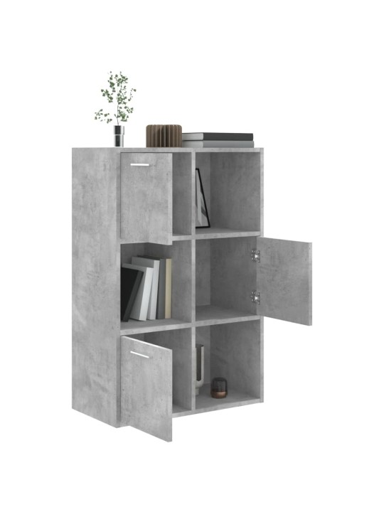 Úložná skříňka betonově šedá 60 x 29,5 x 90 cm dřevotříska