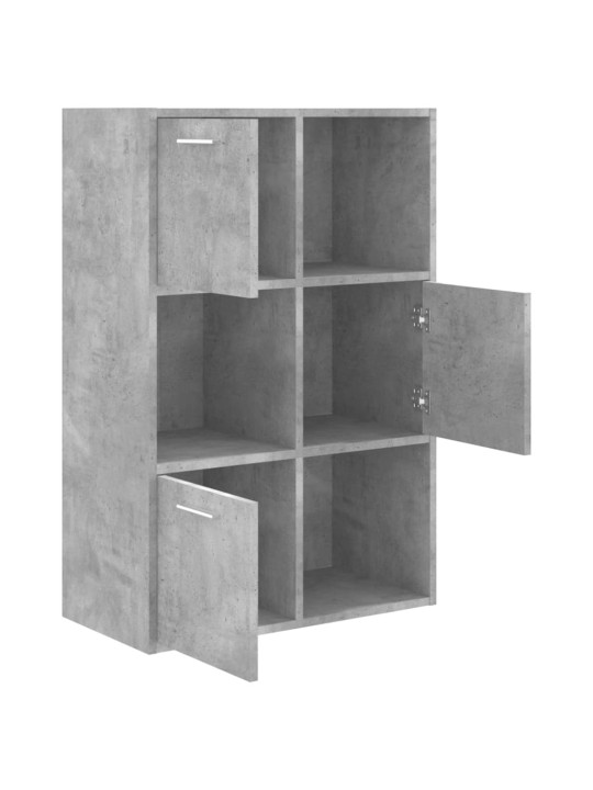 Úložná skříňka betonově šedá 60 x 29,5 x 90 cm dřevotříska