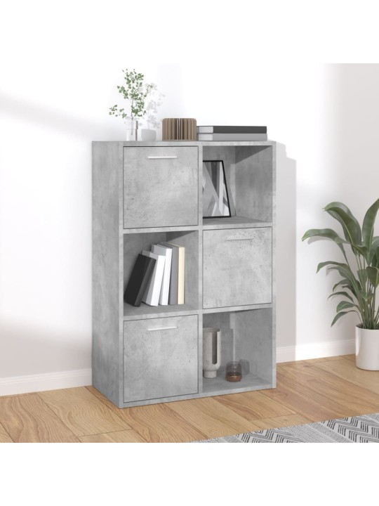 Úložná skříňka betonově šedá 60 x 29,5 x 90 cm dřevotříska