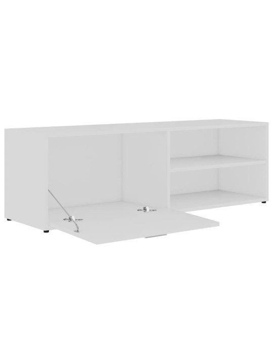 TV stolek bílý 120 x 34 x 37 cm kompozitní dřevo