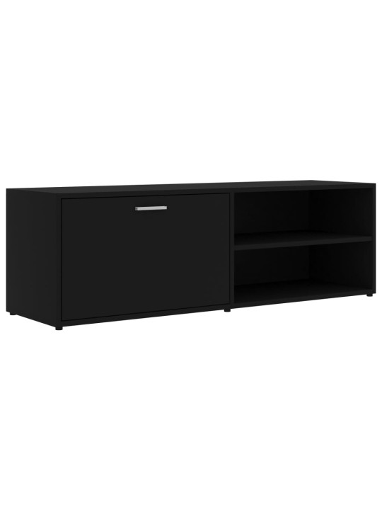 TV stolek černý 120 x 34 x 37 cm kompozitní dřevo