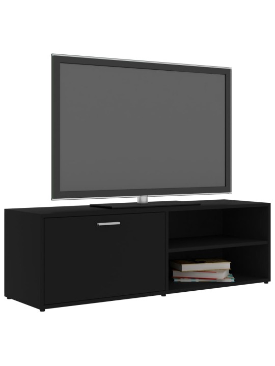 TV stolek černý 120 x 34 x 37 cm kompozitní dřevo