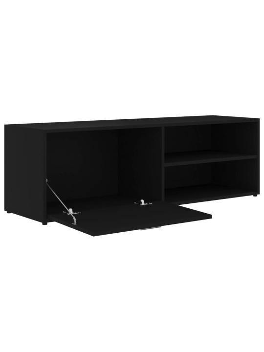 TV stolek černý 120 x 34 x 37 cm kompozitní dřevo
