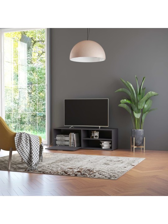 TV stolek šedý 120 x 34 x 37 cm kompozitní dřevo