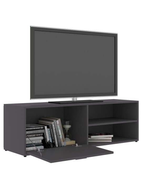 TV stolek šedý 120 x 34 x 37 cm kompozitní dřevo