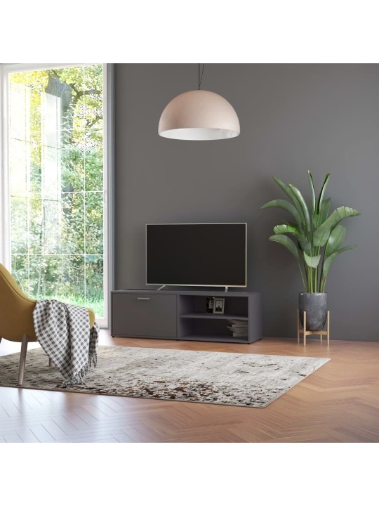 TV stolek šedý 120 x 34 x 37 cm kompozitní dřevo