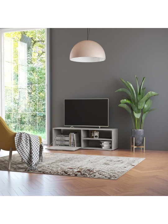 TV stolek betonově šedý 120 x 34 x 37 cm kompozitní dřevo