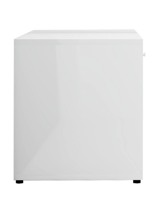 TV stolek bílý s vysokým leskem 120x34x37 cm kompozitní dřevo