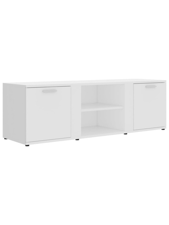 TV stolek bílý 120 x 34 x 37 cm kompozitní dřevo