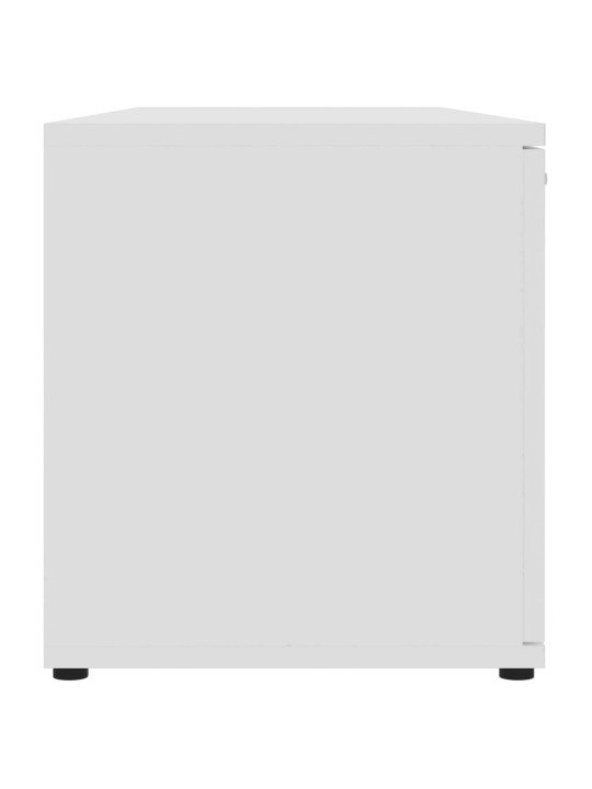 TV stolek bílý 120 x 34 x 37 cm kompozitní dřevo