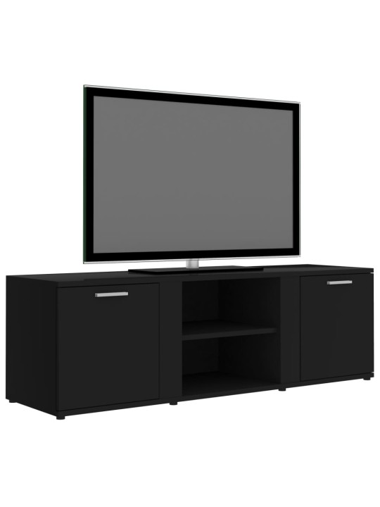 TV stolek černý 120 x 34 x 37 cm kompozitní dřevo