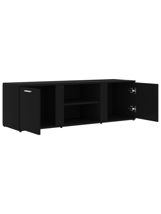 TV stolek černý 120 x 34 x 37 cm kompozitní dřevo