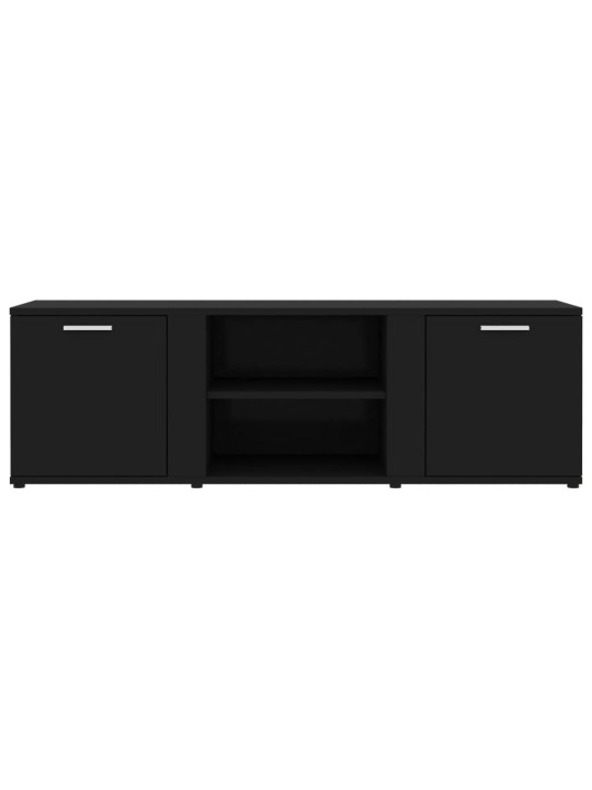 TV stolek černý 120 x 34 x 37 cm kompozitní dřevo