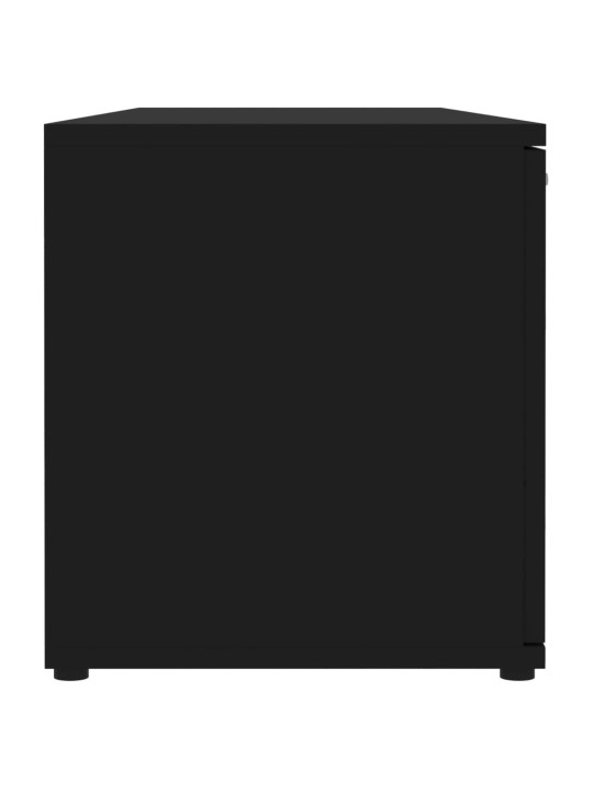 TV stolek černý 120 x 34 x 37 cm kompozitní dřevo