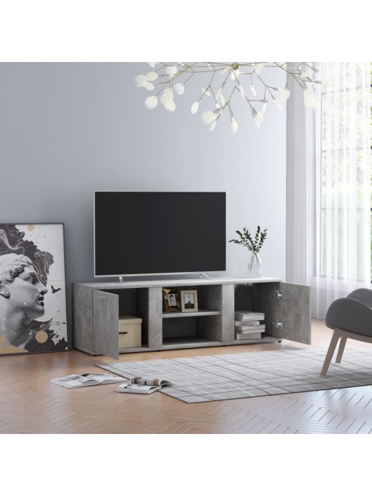 TV stolek betonově šedý 120 x 34 x 37 cm kompozitní dřevo