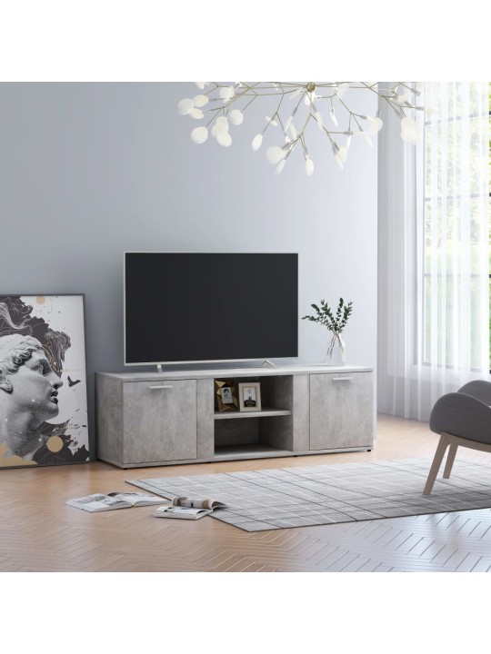 TV stolek betonově šedý 120 x 34 x 37 cm kompozitní dřevo