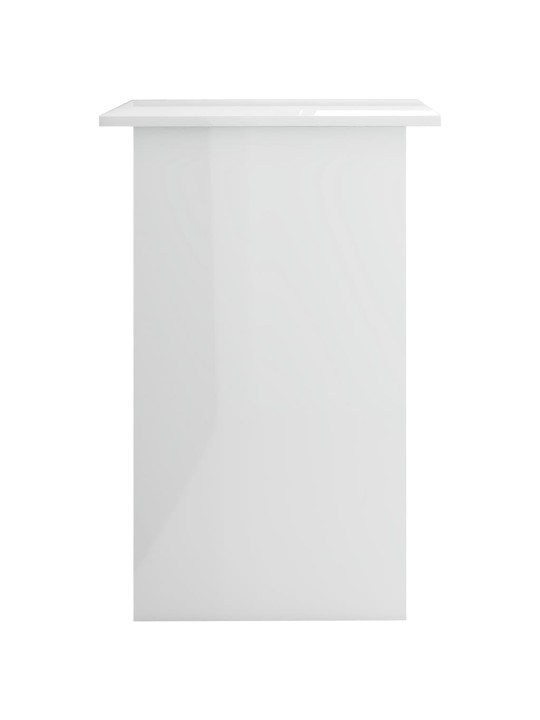 Psací stůl bílý s vysokým leskem 90x50x74 cm kompozitní dřevo