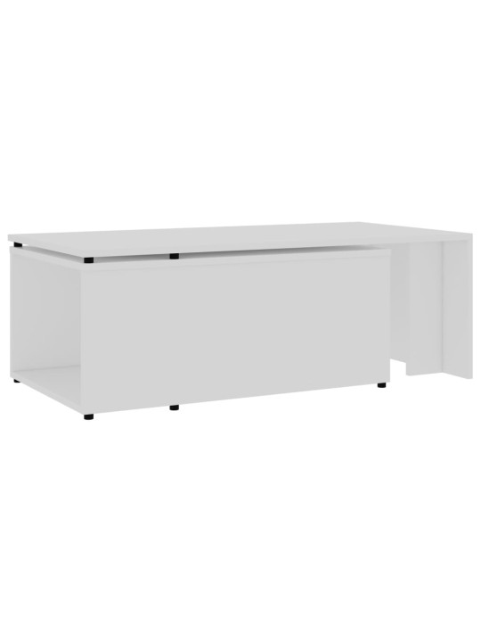 Konferenční stolek bílý 150 x 50 x 35 cm kompozitní dřevo