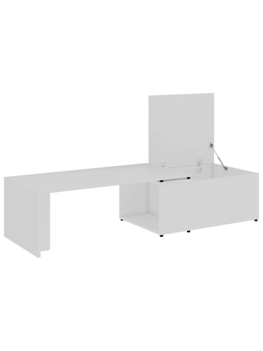 Konferenční stolek bílý 150 x 50 x 35 cm kompozitní dřevo