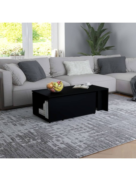 Konferenční stolek černý 150 x 50 x 35 cm kompozitní dřevo