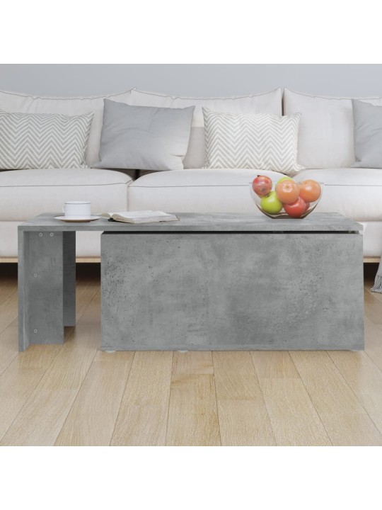 Konferenční stolek betonově šedý 150 x 50 x 35 cm dřevotříska