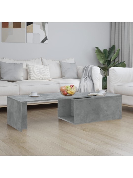 Konferenční stolek betonově šedý 150 x 50 x 35 cm dřevotříska