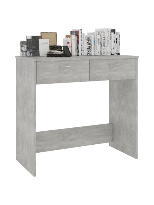 Psací stůl betonově šedý 80 x 40 x 75 cm kompozitní dřevo