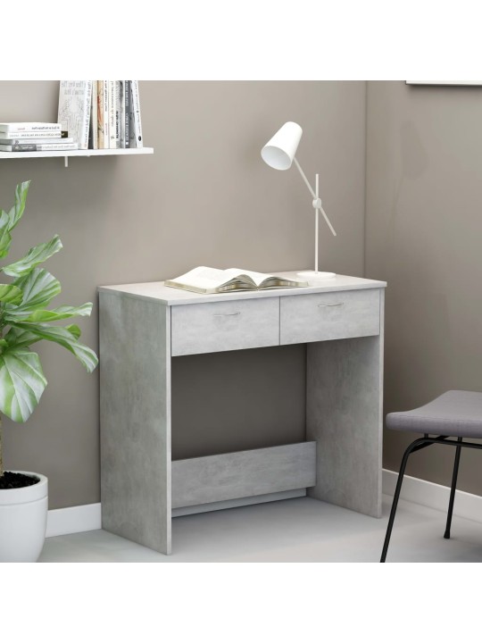 Psací stůl betonově šedý 80 x 40 x 75 cm kompozitní dřevo
