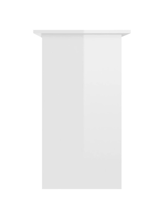 Psací stůl bílý s vysokým leskem 80x45x74 cm kompozitní dřevo