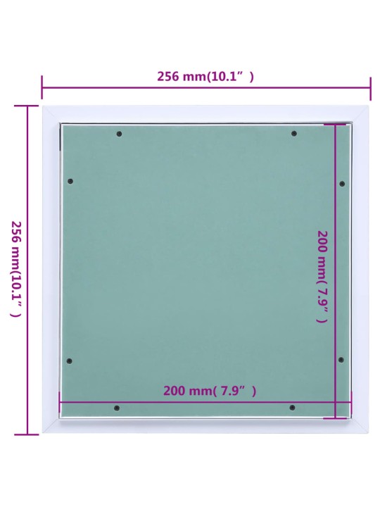 Přístupový panel s hliníkovým rámem a sádrokartonem 200x200 mm