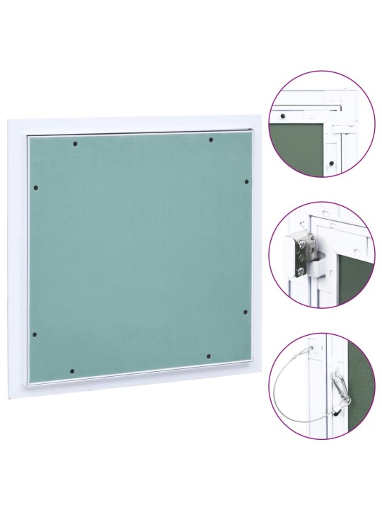 Přístupový panel s hliníkovým rámem a sádrokartonem 400x400 mm