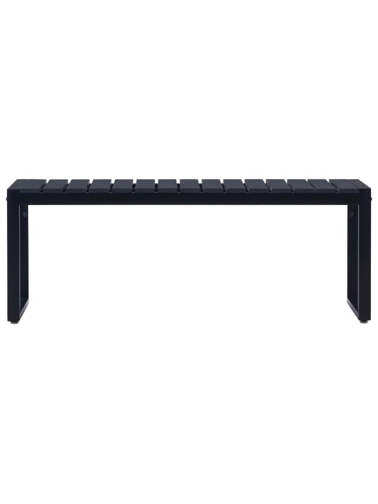 Zahradní lavice 120,5 cm PS deska černá