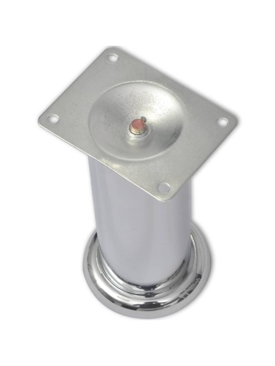 Nohy k pohovce 8 ks kulaté chrom 180 mm
