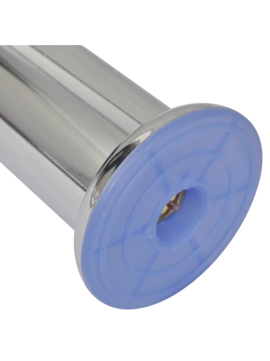 Nohy k pohovce 8 ks kulaté chrom 120 mm