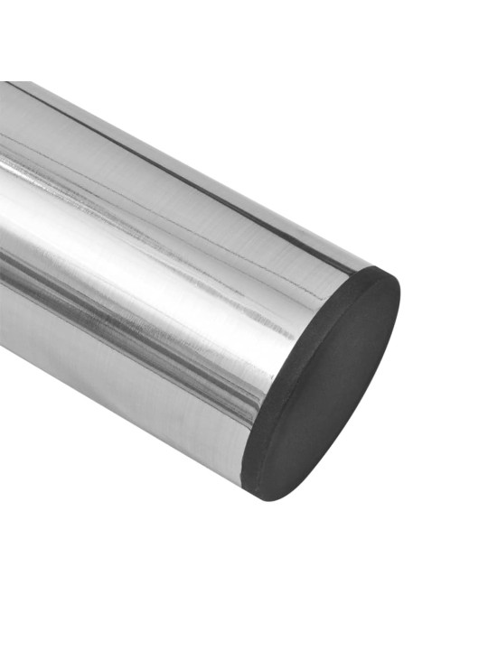 Teleskopické nohy ke stolu 4 ks kartáčovaný nikl 710–1 100 mm