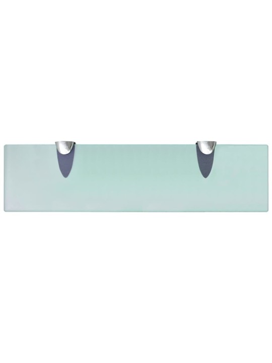 Plovoucí police 2 ks sklo 40 x 10 cm 8 mm
