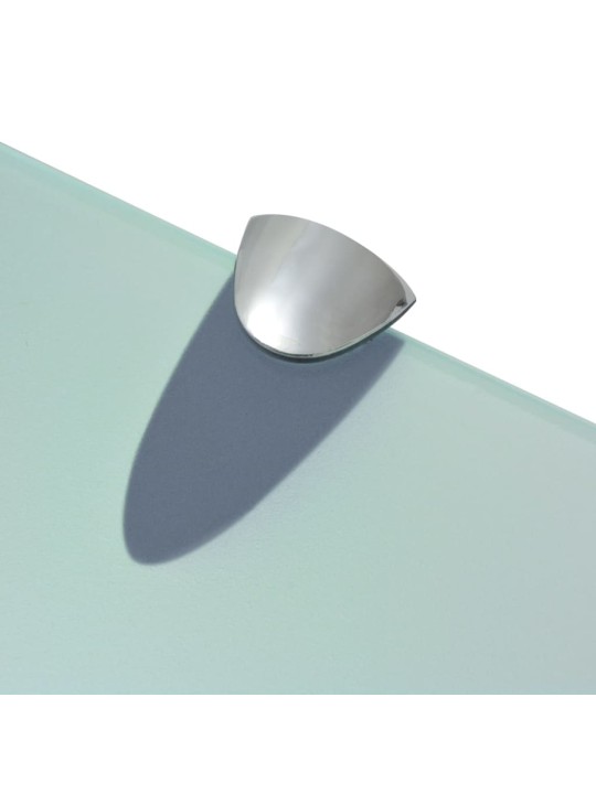 Plovoucí police 2 ks sklo 40 x 10 cm 8 mm