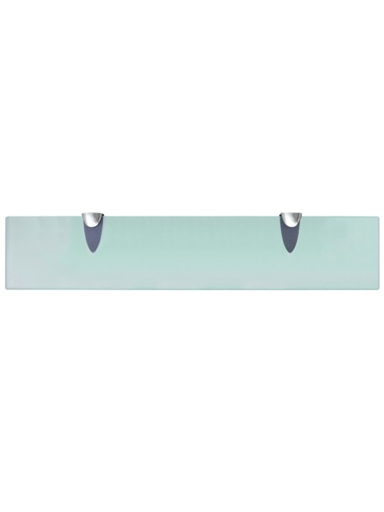 Plovoucí police 2 ks sklo 50 x 10 cm 8 mm