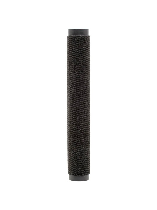 Protiprachové obdélníkové rohožky 2 ks všívané 60 x 90 cm černé