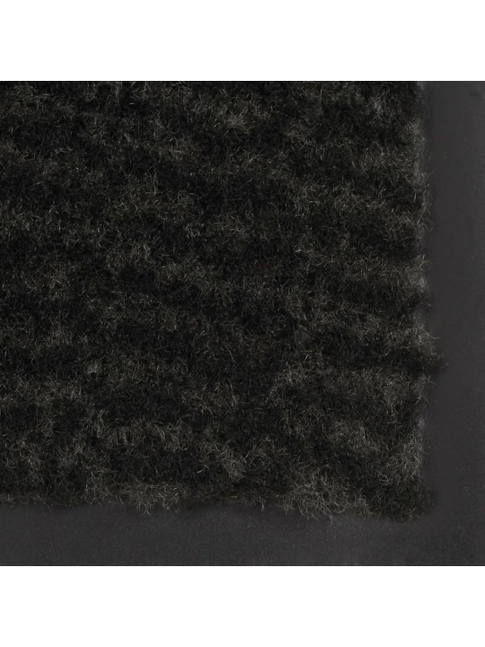 Protiprachové obdélníkové rohožky 2 ks všívané 60 x 90 cm černé