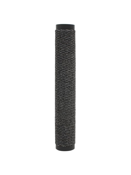 Protiprachové obdélníkové rohožky 2 ks všité 90x150 cm antracit
