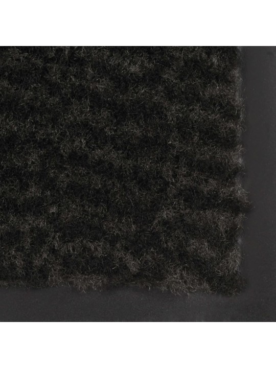 Protiprachové obdélníkové rohožky 2ks všívané 90x150 cm černé