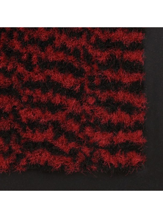 Protiprachové obdélníkové rohožky 2ks všívané 90x150 cm červené